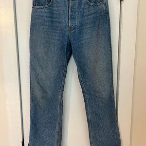 Reformation Cynthia High Rise Straight Long Jeans